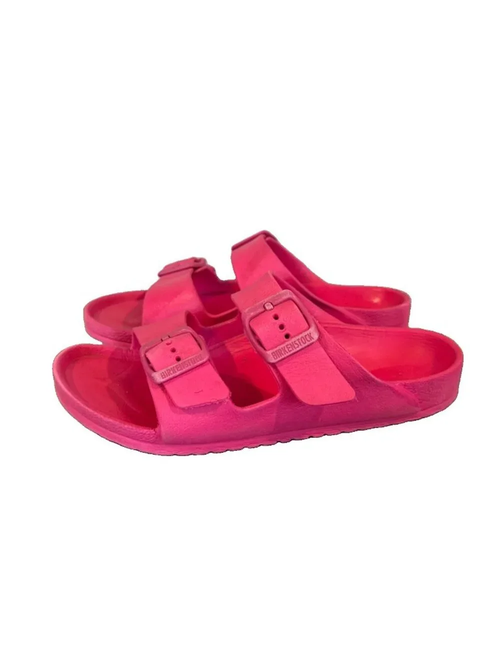 Birkenstock EVA Kids Pink Slip On Rubber Sandals Slides Size 34 US 3 Double